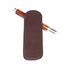 Brown Double Leather Pen Slip by Lanier Pens, lanierpens, lanierpens.com, wndpens, WOOD N DREAMS, Pensbylanier