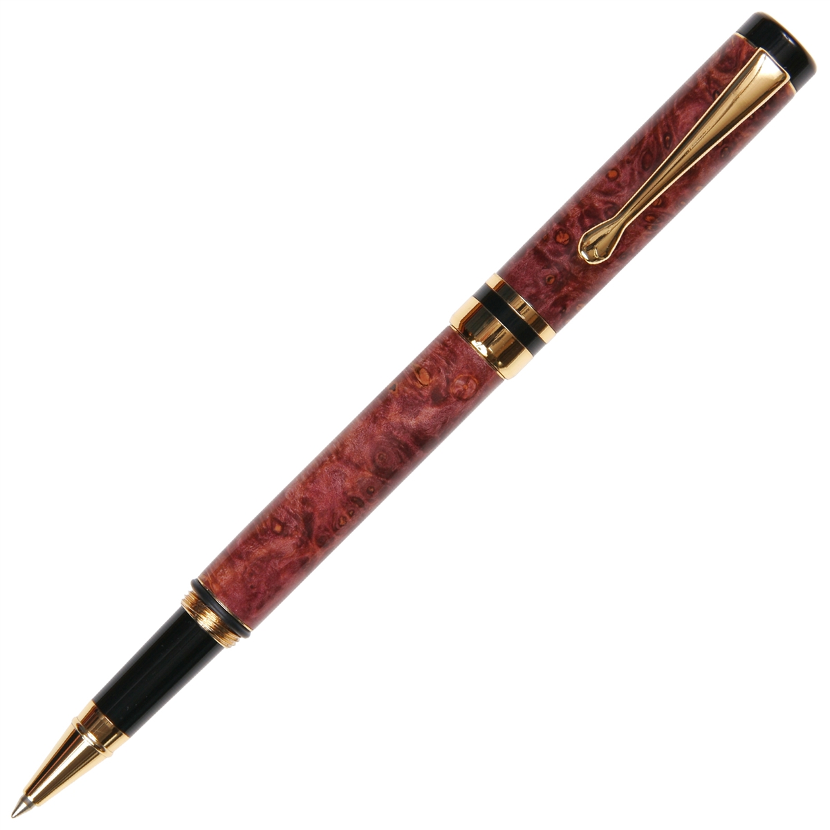 Classic Rollerball Pen - Red Maple Burl