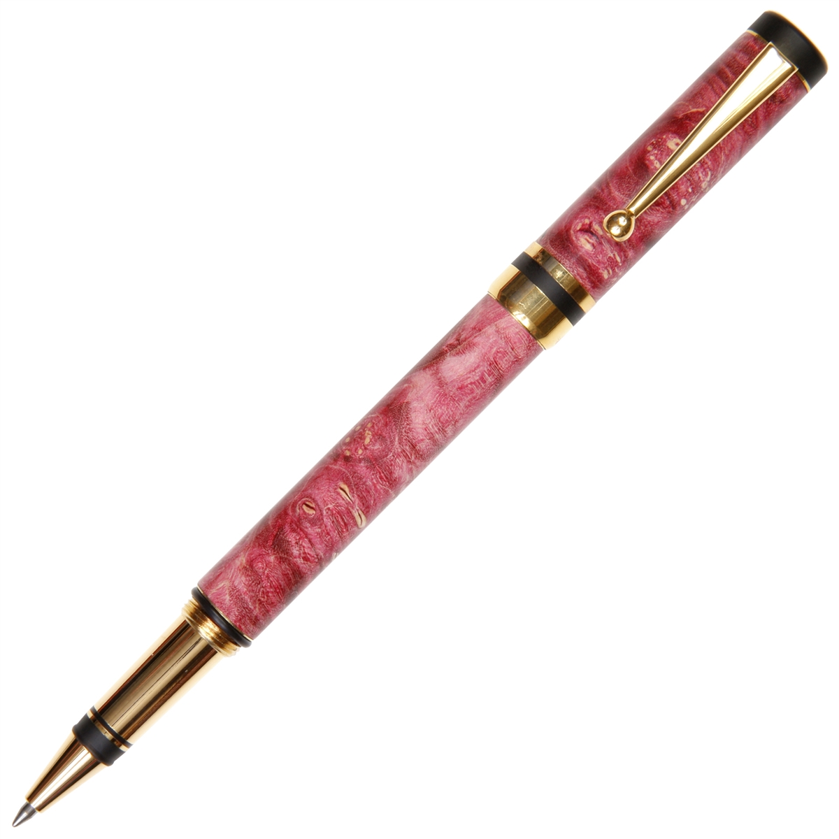 Classic Elite Rollerball Pen - Red Maple Burl