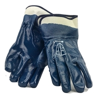 1 dozen (12 pairs) Safety Blue Nitrile Coated Gloves waterproof