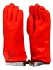 1 dozen (12 pairs) Safety Orange 16" Long PVC Gloves waterproof