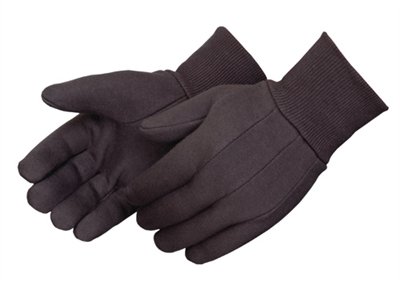 Brown Jersey cotton/ploy work gloves 300 pairs