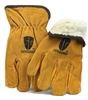 1 dozen (12 pairs) Cowhide Yellow Full leather work glove with insulation