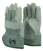 1 dozen (12 pairs) Cowhide Green leather palm work glove