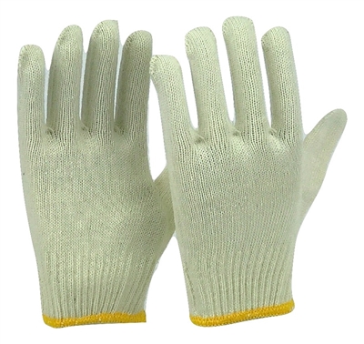 50 pairs White string knit work glove