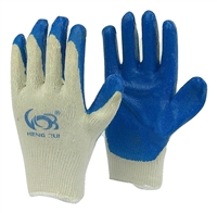 40 pairs Heng Rui Blue LATEX PALM COATED STRING KNIT WORK GLOVE