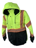 High-Visibility Green Bomber Jacket 203