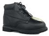 Men's Steel toe Genuine Leather Black Classic Padded Collar Style Construction boots 622BST