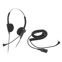 Chameleon 2002 Binaural Telephone Headset w/ 2.5mm Cord