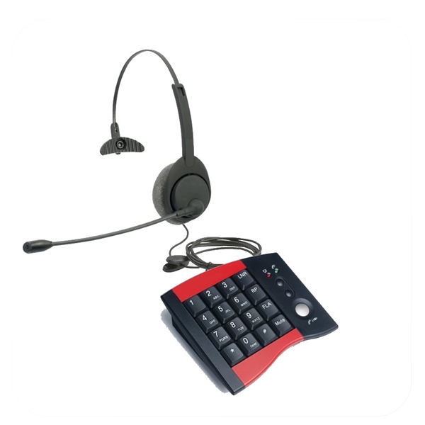 Air Series Single Ear Noise Canceling Headset - w/ DA207 Telephone