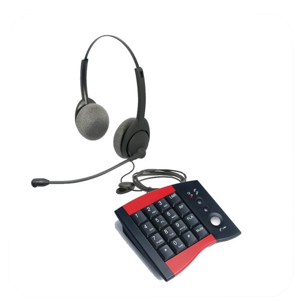 Air Series Dual Ear Noise Canceling Headset - w/ DA207 Telephone