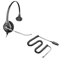 Plantronics HW251 SupraPlus Headset w/ Voice Tube - A10 Direct Connect Cable Bundle