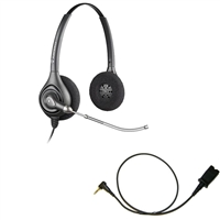 Plantronics HW261 SupraPlus Headset w/ Voice Tube - Cisco Cable - 2.5mm/QD SPA Bundle