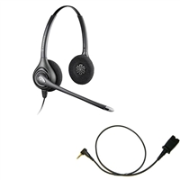 Plantronics HW261N SupraPlus Headset w/ Noise Canceling Mic - Cisco Cable - 2.5mm/QD SPA Bundle