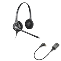 Plantronics HW261N SupraPlus Headset w/ Noise Canceling Mic - Cisco Cable - 2.5mm N1-QD Bundle