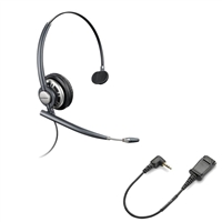 Plantronics HW291N EncorePro w/ Noise Canceling Mic - 2.5mm N1-QD Bundle