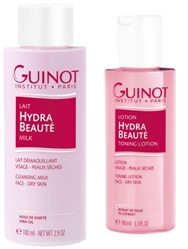 Guinot Travel Size Hydra Beaute Cleansing Milk and Toner Duo