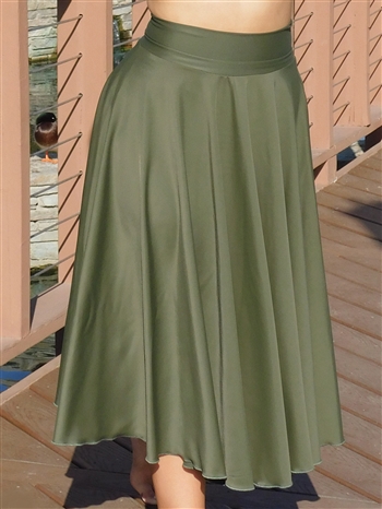 Extra Long Circle Skirt (Spandex)