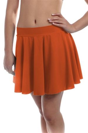 Orange Circle Dance Skirt (Spandex