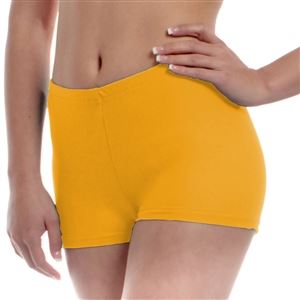Yellow Regular Dance Shorts (Spandex)