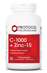 C-1000 + Zinc-15 (1,000 mg Vitamin C + 15 mg Zinc Bisglycinate)