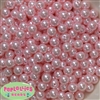 10mm Baby Pink Faux Pearl Beads sold in packages of 50 beads