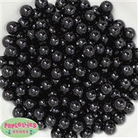 10mm Bulk Black Acrylic Faux Pearls