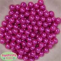 10mm Rose Pink Faux Pearl Beads sold in packages of 50 beads