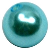 10mm Light Blue Faux Pearl Bead
