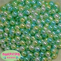 10mm Ocean Tone Ombre Faux Pearl Beads sold in packages of 50 beads