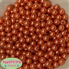 10mm Orange Sherbert Faux Pearl Beads sold in packages of 50 beads