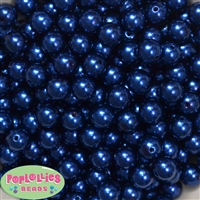 10mm Bulk Royal Blue Acrylic Faux Pearls sold in 475pc