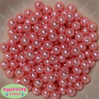 10mm Shell Pink Faux Pearl Beads sold in packages of 50 beads