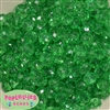 12mm Clear Green Abacus Acrylic Beads