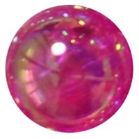 12mm Hot Pink AB Finish Clear Acrylic Bubblegum Bead