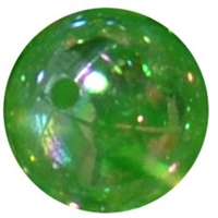 12mm Lime Green AB Finish Clear Acrylic Bubblegum Bead