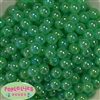 12mm Acrylic Green Bubble Bubblegum Beads 200pc