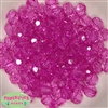 12mm Hot Pink Faceted Acrylic Bubblegum Beads