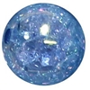 12mm Acrylic Baby Blue Crackle Bubblegum Bead