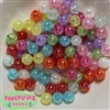 12mm Mixed Color Acrylic Crackle Beads 100 pc