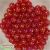 12mm bulk Red Crackle Beads 200 pc