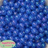 12mm Royal Blue Crackle Bubblegum Beads sold in packages of 50 beads