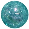 12mm Acrylic Turquoise Crackle Bubblegum Beads sold by the bead
