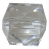 12mm Clear Cube Acrylic Bubblegum Bead