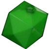 12mm Green Acrylic Cube Bubblegum Bead