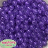 12mm Purple Frost Acrylic Bubblegum Beads sold in packages of 50 beads