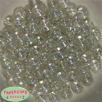 12mm Clear Glitter Beads