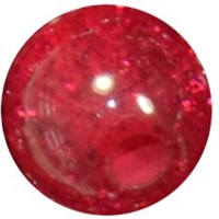 12mm Red Glitter Bubblegum Beads