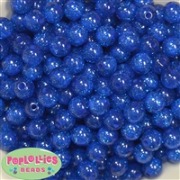12mm Royal Glitter Bubblegum Beads