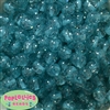 12mm Turquoise Glitter Bubblegum Beads